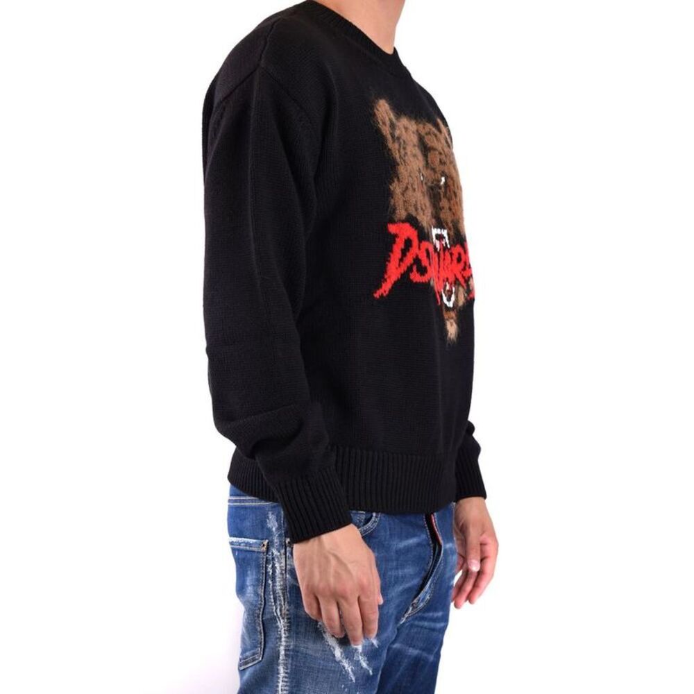Dsquared2 Bear Graphic Crewneck Men black Sweaters & Knitwear - Picture 3 of 3